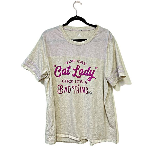 Disney Aristocats Graphic Shirt 'You Say Cat Lady Like Its A Bad Thing'  Top 1XL - Picture 3 of 9
